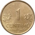 Перу 1 сентимо 2006 год (латунь, желтый цвет)