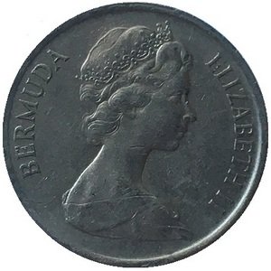 Бермудские острова 25 центов 1979 год