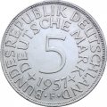 ФРГ 5 марок 1957 - Орёл - F