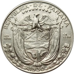 Панама 1/2 бальбоа 1930 год
