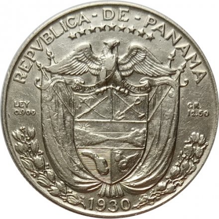 Панама 1/2 бальбоа 1930 год