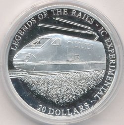 Либерия 20 долларов 2001 год - Легенды Железных Дорог. IC Experimental