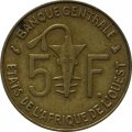 Западная Африка 5 франков 1995 год