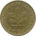 ФРГ 10 пфеннигов 1984 год - G