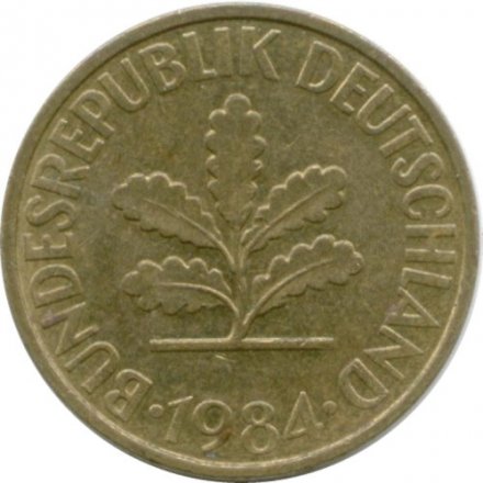 ФРГ 10 пфеннигов 1984 год - G