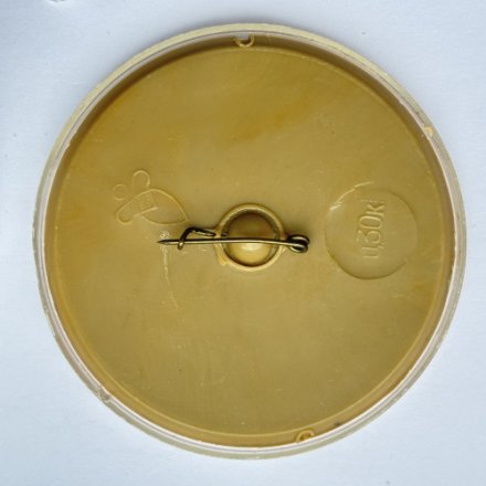 Значок. Олимпиада Москва 80. Олимпийский мишка с балалайкой