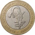 Западная Африка 500 франков 2005 год (Монетное отношение аверс/реверс (180°))