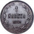 Финляндия 1 марка 1892 год