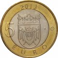Финляндия 5 евро 2013 год - Исконная Финляндия