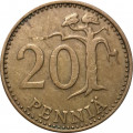 Финляндия 20 пенни 1973 год