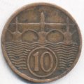 Чехословакия 10 геллеров 1930 год