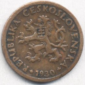 Чехословакия 10 геллеров 1930 год