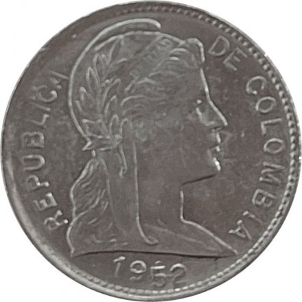 Колумбия 1 сентаво 1952 год
