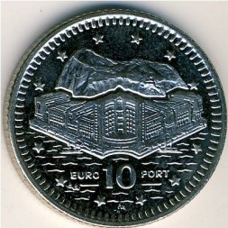 Гибралтар 10 пенсов 2003 год