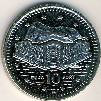 Гибралтар 10 пенсов 2003 год