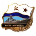 Знак ТАРКР &quot;Фрунзе&quot;. Флаг СССР