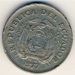 Монета Эквадор 1 сукре 1977 год