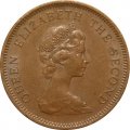 Джерси 1 новый пенни 1980 год - Герб Джерси