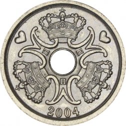 Дания 1 крона 2004 год