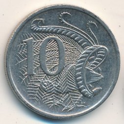 Австралия 10 центов 1989 год