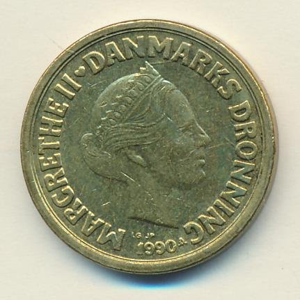 Дания 10 крон 1990 год - Королева Маргрете II