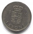 Дания 1 крона 1974 год