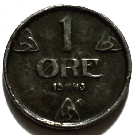 Норвегия 1 эре 1943 год