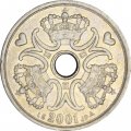 Дания 2 кроны 2001 год