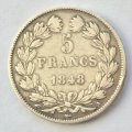 Франция 5 франков 1848 год