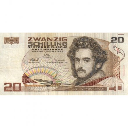 Австрия 20 шиллингов 1986 год - VF