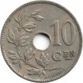 Бельгия 10 сантимов 1927 год - Belgie