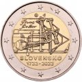 Словакия 2 евро 2022 год - 300 лет постройке первой атмосферной паровой машины на континентальной Европе