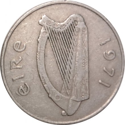 Ирландия 10 пенсов 1971 год