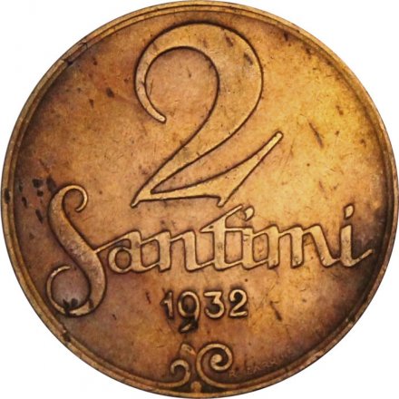 Латвия 2 сантима 1932 год