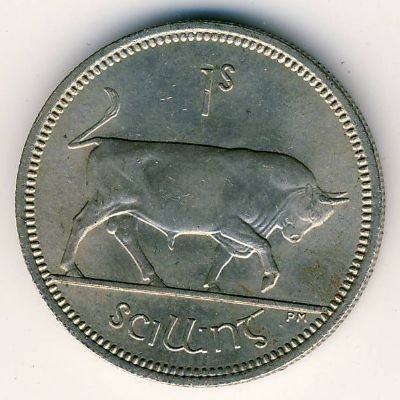 Ирландия 1 шиллинг 1968 год