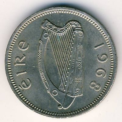 Ирландия 1 шиллинг 1968 год