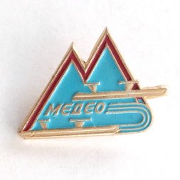 Значок Спортивный комплекс Медео Казахстан. Коньки