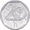 Чехия 20 геллеров 1998 год