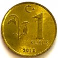Турция 1 куруш 2018 год