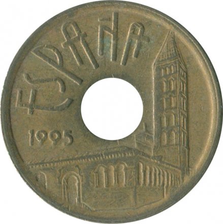 Испания 25 песет 1995 год - Кастилия и Леон 