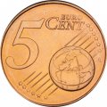 Кипр 5 евроцентов 2017 год - Муфлоны