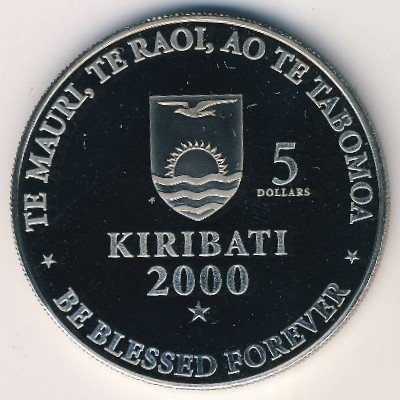 Кирибати 5 долларов 2000 год