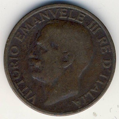 Италия 10 чентезимо 1929 год