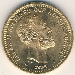 Швеция 20 крон 1899 год