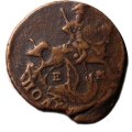 Полушка 1771 год ЕМ Екатерина II (1762 - 1796) - VF+