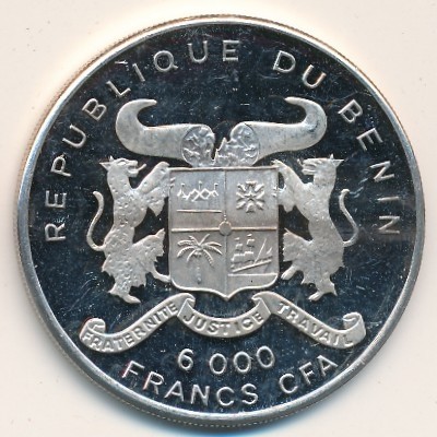 Бенин 6000 франков КФА 1993 год