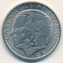 Швеция 1 крона 1995 год