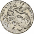 Ямайка 25 центов 1986 год