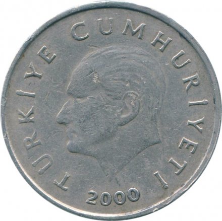Турция 50000 лир 2000 год