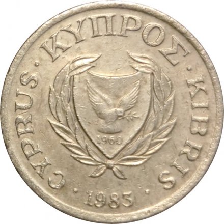 Кипр 1 цент 1983 год